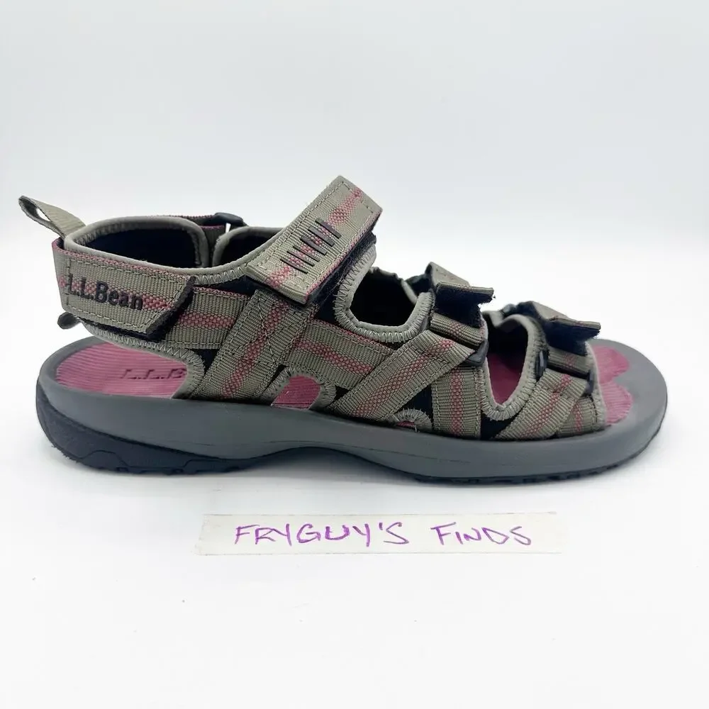 LL Bean Monhegan Sandals Mens Size 9 Green Fisherman Sports Water Green 503339
